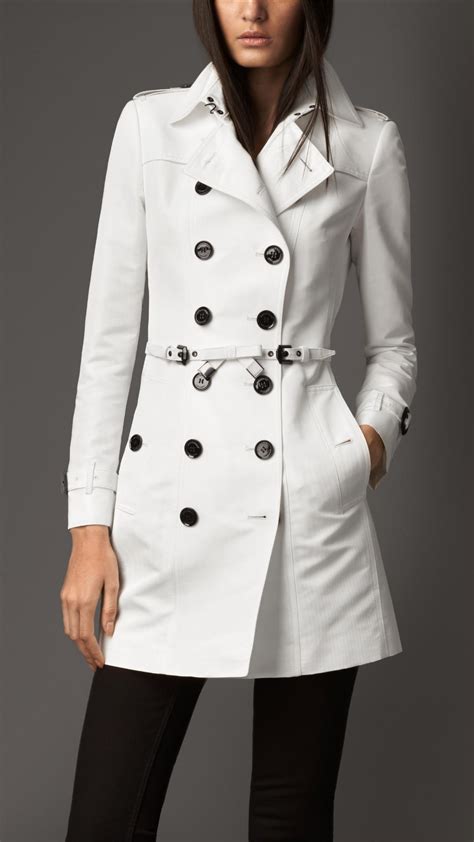 white burberry trench